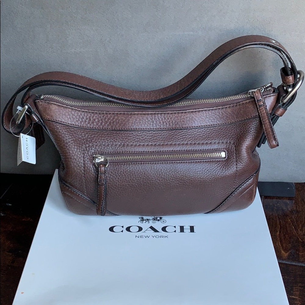 COACH the soft pebble collection handbag